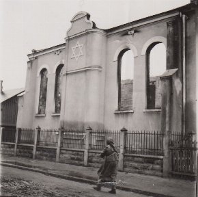 Ściana fasadowa synagogi